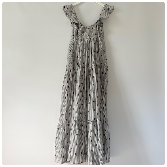 NWT Anthropologie Pilcro Flutter-Sleeve Tiered Midi Dress, S - Picture 13 of 16